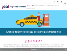 Tablet Screenshot of espaciosabiertos.org